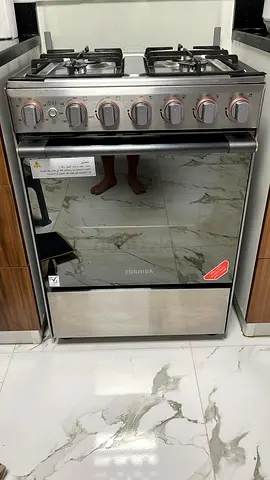 Toshiba Gas Oven with 4 Burners TBA-24BMG4G089KS, 6 months old, Pick by 10-Jul
