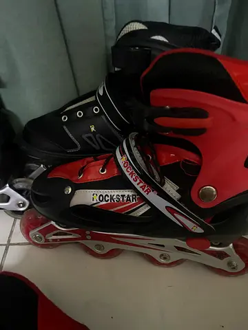 Black and red Inline Skates adjunctive size(36-39)