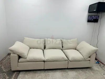 Feather 🪶 filled three pieces sofa
