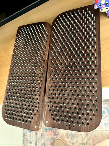 Pair of Wooden foot and body Acupressure/Spike Massage Boards
