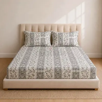 Modern upholstered platform king bed