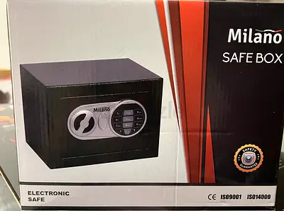 Milano Electronic Safe Box – Small Home/Office Safe (Unused in Box)
