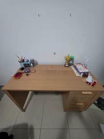 Lightwood Study Table and chair set with Drawer - Good Condition