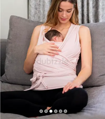 SERAPHINE Babywearing Nursing Wrap Top with Integrated Baby Carrier - Size M