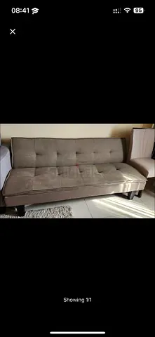 Used 3-seater fabric sofa bed - good condition