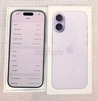 Apple iPhone Y17 256GB Sim lock 🔒 (Purple)