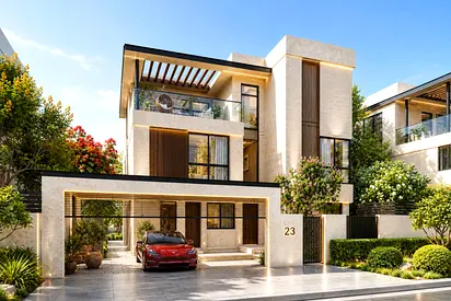 FREEHOLD VILLA 5BED-G+2-LIFT |5% DP-DIRECT LAGOON