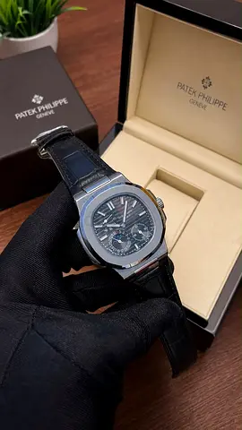 PATEK PHILIPPE MASTER COPY AUTOMATIC LEATHER STRAP WATCH