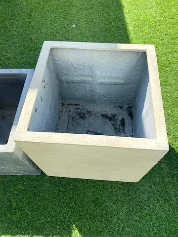 Large Concrete Cube Planter Box