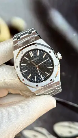 Audemars Piguet Royal Oak-style Stainless Steel Mens Watch - Black Dial