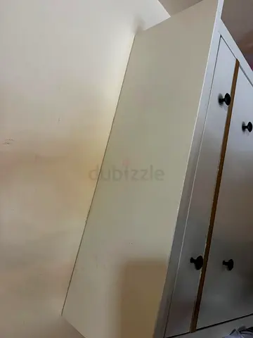 White Wooden Shoe Cabinet with 4 Compartments