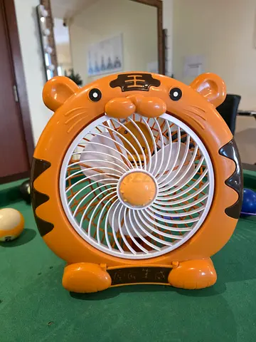 Cute Tiger-shaped Portable Table Fan - Orange