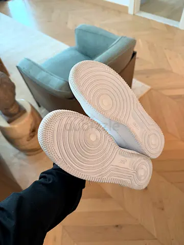White Nike Air Force 1 sneakers - lightly used, clean soles