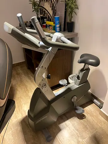 Used Life Fitness Upright Exercise Bike - Good Working Condition