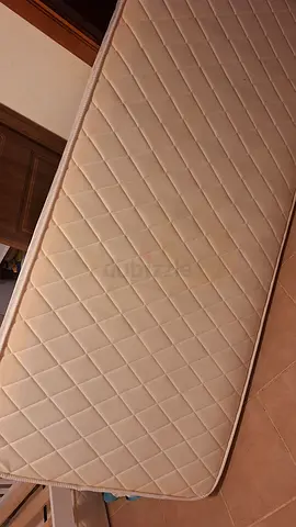 Single Mattress not used - beige, quilted, stained