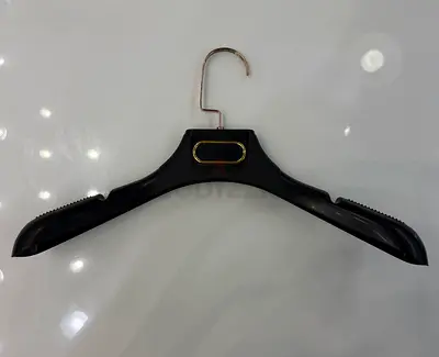 400pcs NEW Kids Sturdy Black Plastic Hanger with Metal Hook