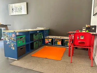 Shelving and Table Set