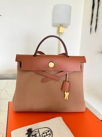 New Hermes Herbag camel