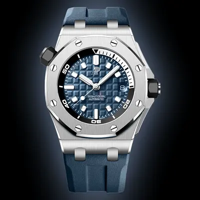 Audemars Piguet Royal Oak Offshore Diver - Blue Dial, Rubber Strap