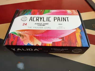 Job lot- 2x Yalida 24 Colors Acrylic Paint Sets