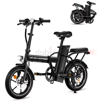 WINDHORSE W2A Folding Electric bike with 350W Motor, 36V 8AH Battery, 40KM/H Speed, 25KM Range