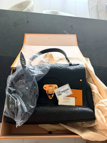 Black Louis Vuitton Monogram Empreinte Top Handle Bag - Brand New