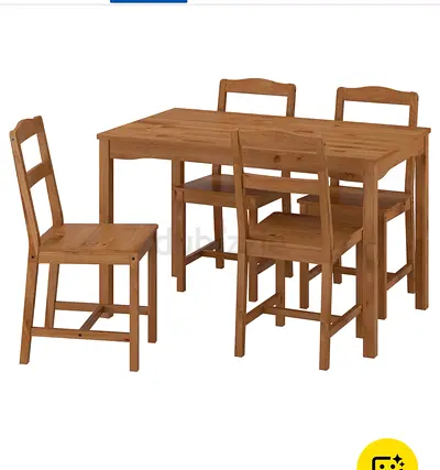 HÄGERNÄS - Dining table with chairs Ikea
Table and 4 chairs, antique stain pine