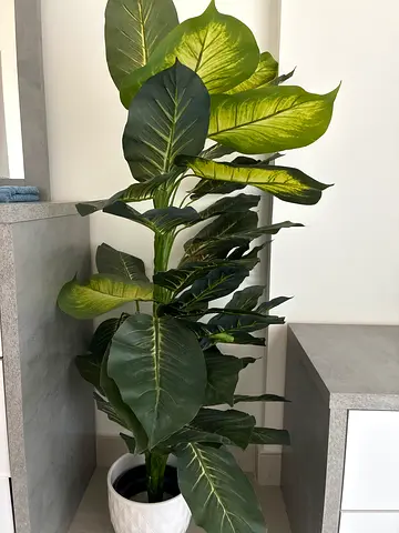Large Potted Artificial Green Plant - Decorative Floor Plant