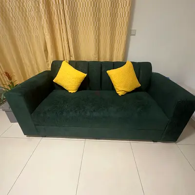 Dark Green 3-Seater Sofa - excellent Condition