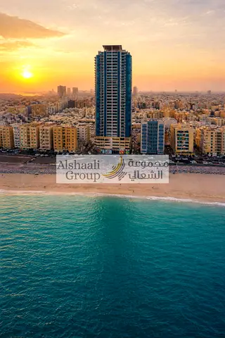 2 BEDROOMS FLATS FOR RENT IN AL SHAALI TOWER CORNICHE, AJMAN, DIRECT FROM THE OWNER ( NO COMMISSION)