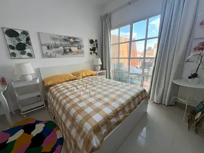 Bright- Cozy- Large Balcony-Fully Furnished Studio in Khalifa City A