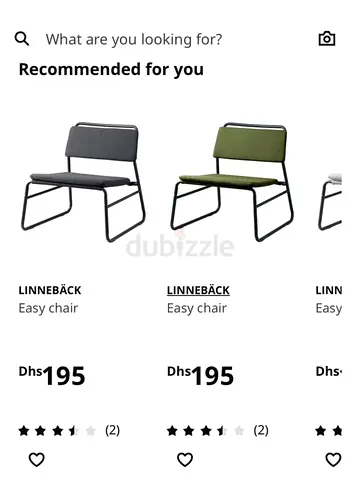 IKEA LINNEBÄCK Easy Chair - Gray /black (Used) with cushions