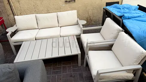 Modern Outdoor Sofa Set with Coffee Table