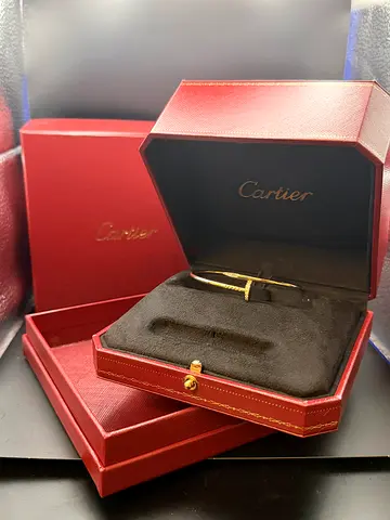 Cartier Juste un Clou diamond bracelet in original red Cartier box ( not authentic) 18k gold 15,3gr