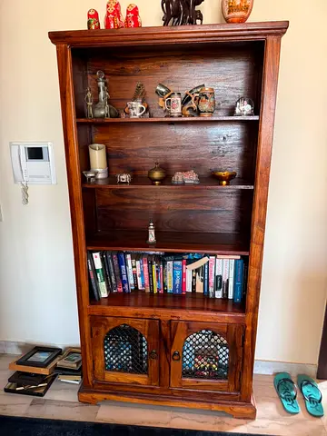 Solid Wood Bookcase / Display Cabinet - Handcrafted