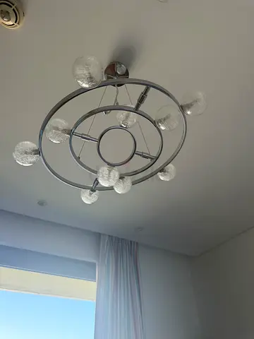 Modern Circular Multi-Bulb Chandelier