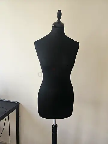 Black Female Dress Form / Tailor Mannequin (Adjustable Stand)