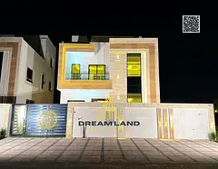 A villa for sale in Ajman with 4 rooms at a price that includes registration fees, very good finishi