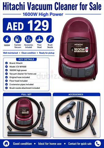 Vacuum Cleaner ( Hitachi) for sale
