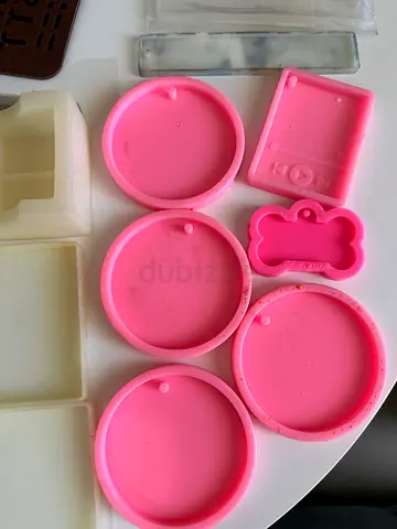 Set of silicone molds for crafts