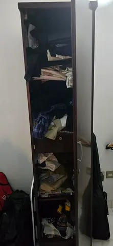 Single Door Wooden Wardrobe