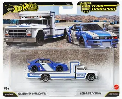 Hot Wheels Team Transport Volkswagen Corrado VR6 with Retro Rig - New in Pack