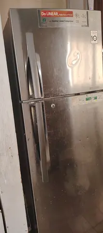 LG Double Door Stainless Steel Refrigerator - 2-Door Top Freezer