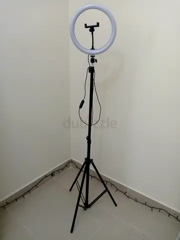 Ring Light with Tripod and Phone Holder - Good Condition