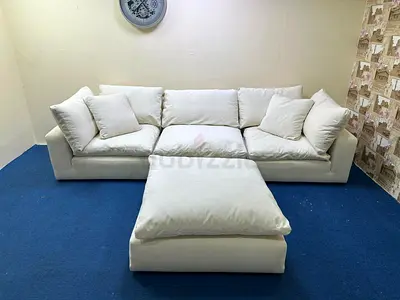 Marina home luscious sofa with footstool