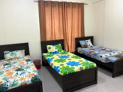 Single bed space in JVC with Arabs 1200