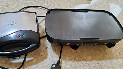 Russell Hobbs Sandwich Maker and Philips Electric Grill - Almost new rarely Used