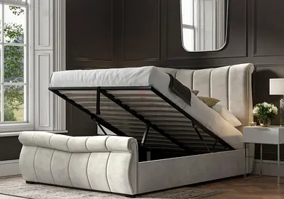 Brand New Luxury King Size Bed - Fully Customizable - Hydraulic Storage Can be installed