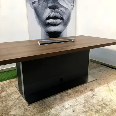 T-shape rectangular meeting table