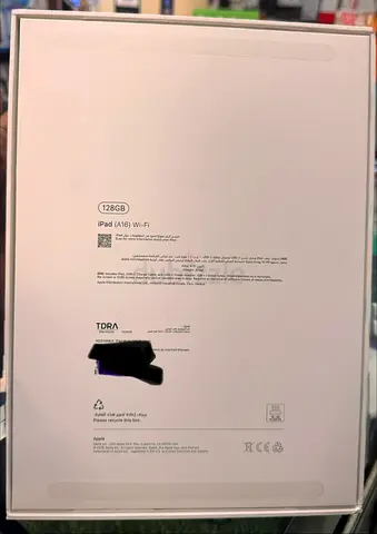 IPAD A16 -128GB JUST OPEN ONLY